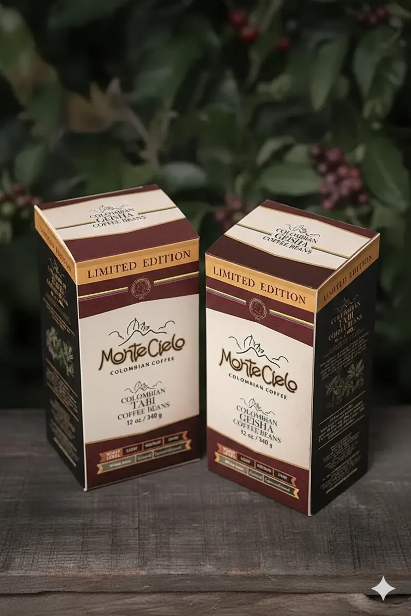 Monte Cielo Coffee Special Package Geisha & Tabi Limited Edition 12 oz _ 340 g.webp Monte Cielo Coffee Special Package Geisha & Tabi Limited Edition 12 oz _ 340 g.webp